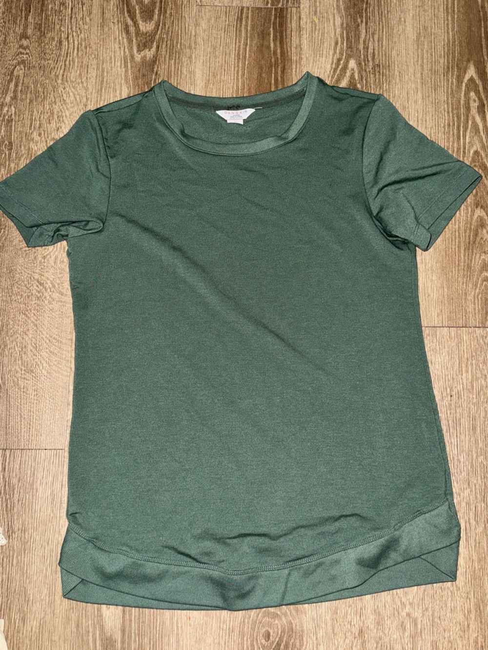 Danskin Short-Sleeve Tee in Dark Green